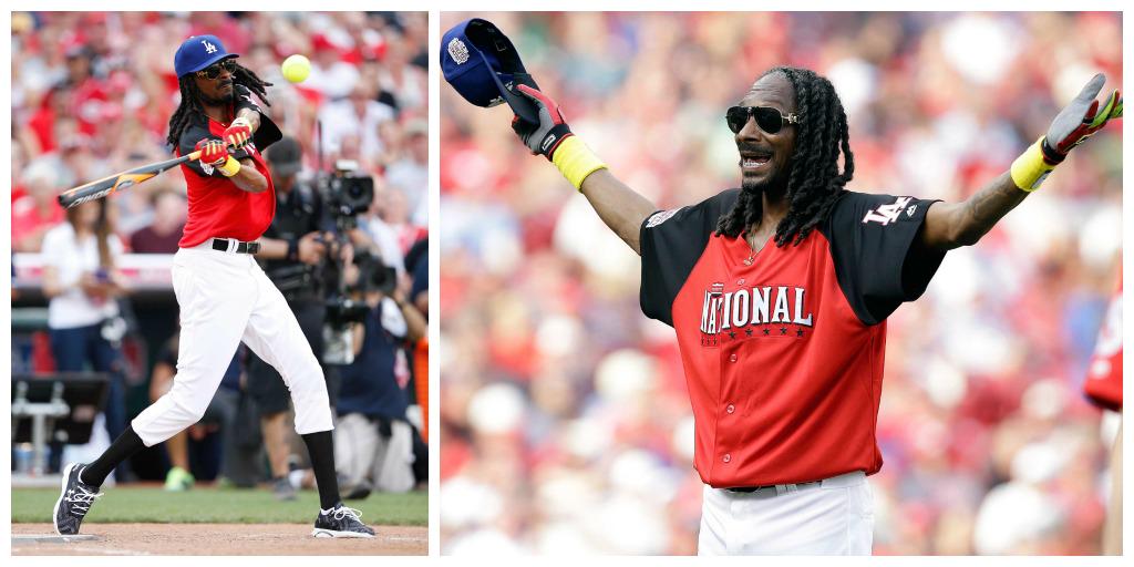 RT @MLB: Healthy hacks and high socks, @SnoopDogg is ready for #CelebSoftball immediately following the #HRDerby on @ESPN. http://t.co/1GEx…