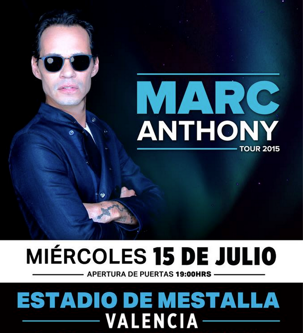 Valencia, #Spain - @MarcAnthony #CambioDePiel #Tour2015
Estadio Mestalla - July 15, 2015
http://t.co/HokEBuaaSB http://t.co/tummxQrrTt