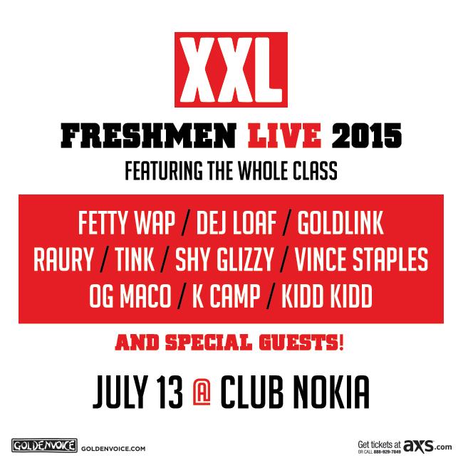 RT @famoussas: Win tickets to the #XXLFreshmen show this Monday at #ClubNokia in LA. Retweet to enter. Winners announced Monday AM. http://…