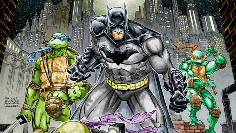 RT @HeatVisionBlog: #SDCC: Batman to Team Up With Teenage Mutant Ninja Turtles in Comics http://t.co/ZVr69InAZj http://t.co/Cwc37VWgX0
