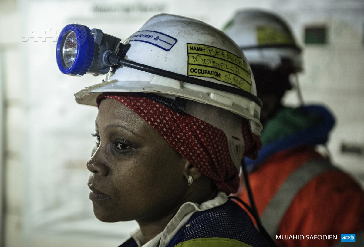 South African: South African female miners confront macho culture to break new gro...