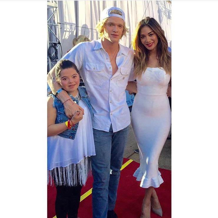 Backstage yesterday at @SpecialOlympics with @CodySimpson & this lit starlet @MadisonTevlin http://t.co/ZLytlrdGrS