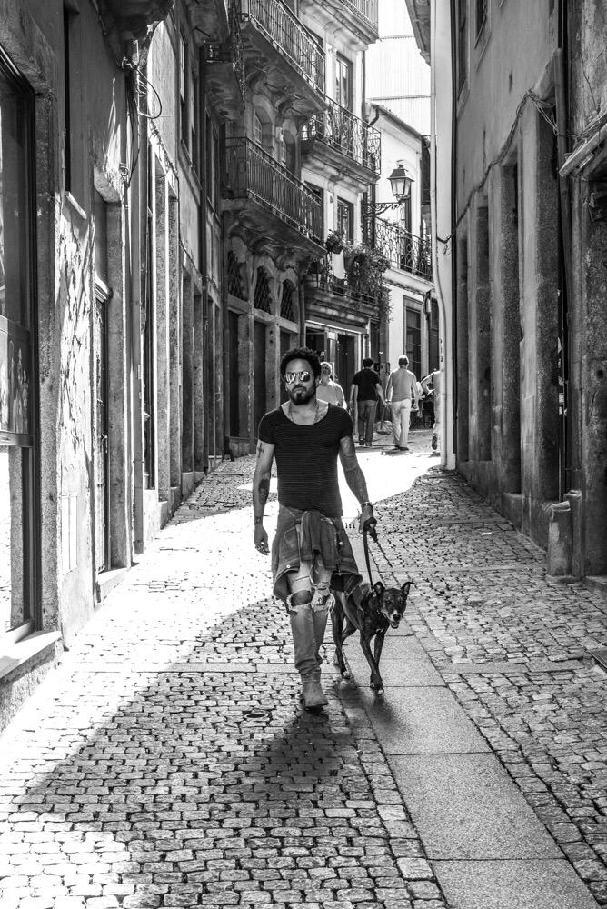 Leroy and I exploring the streets of Porto, Portugal. http://t.co/p8y1mGGeEa