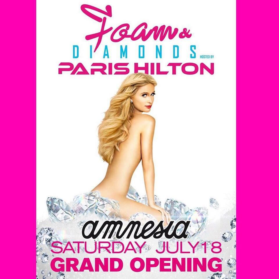 RT @Amnesia_Ibiza: In a few hours @ParisHilton will be waiting to you! Don't miss it! Tickets: http://t.co/C5WeTvR290 #foam&diamonds http:/…