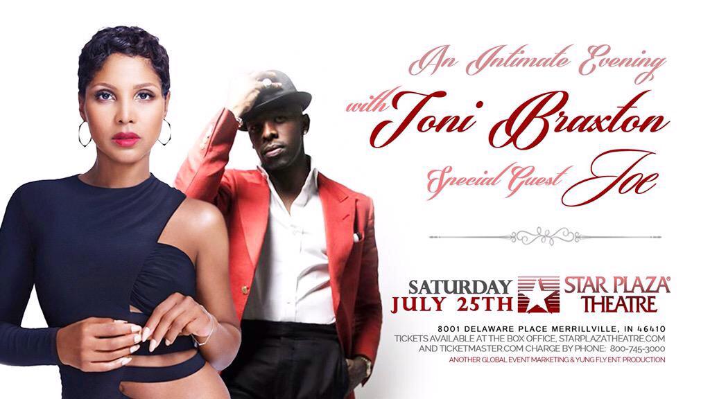 RT @ichris44: @tonibraxton Will be with you Saturday 7/25/15 Indiana at the Star Plaza Theatre. ???????????? Have your tickets? ???? http://t.co/GGJLkh…