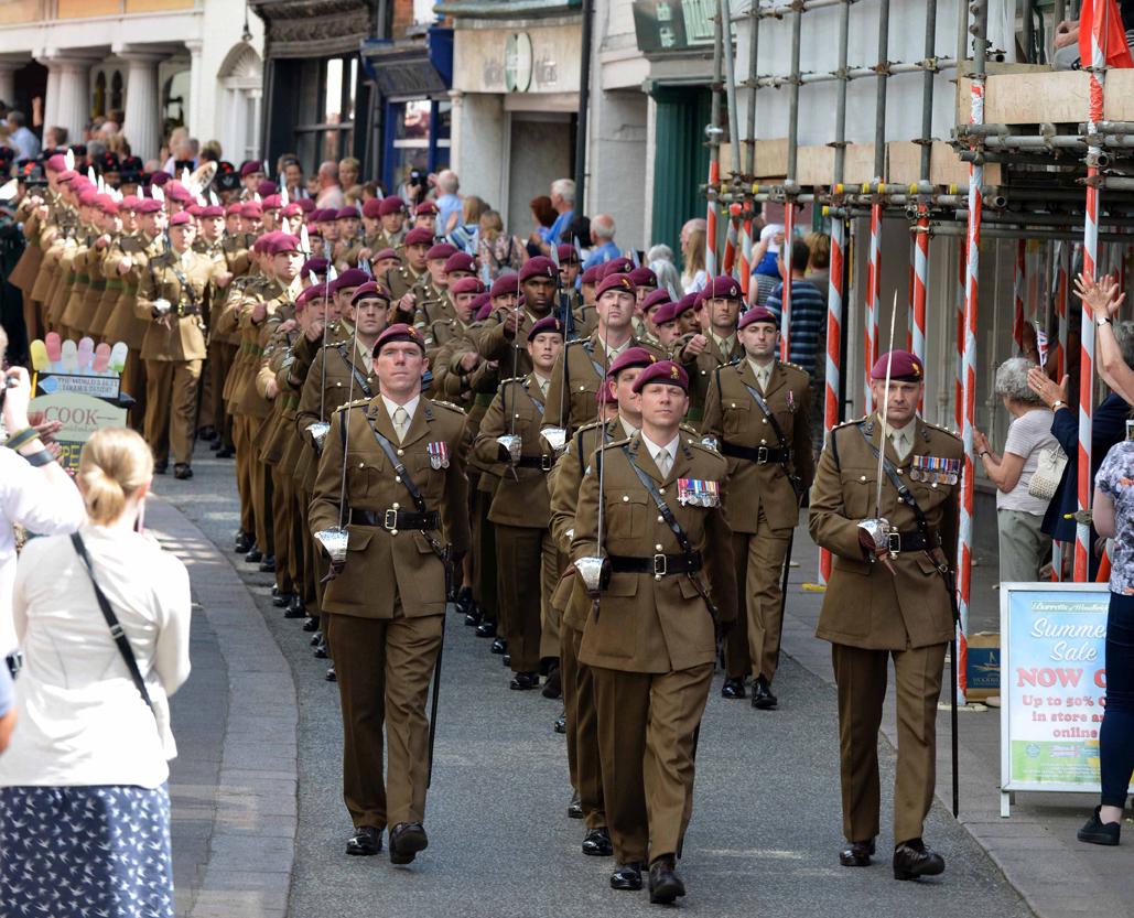 Parachute Engineer Regiment: A warm welcome in #Woodbridge for 23 Parachute Engineer ...