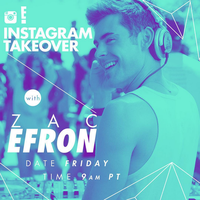 RT @eonline: It's happening: @ZacEfron is taking over our Instagram! Go behind the scenes of #WAYF: http://t.co/m3MXeGM0c4 http://t.co/NoHg…
