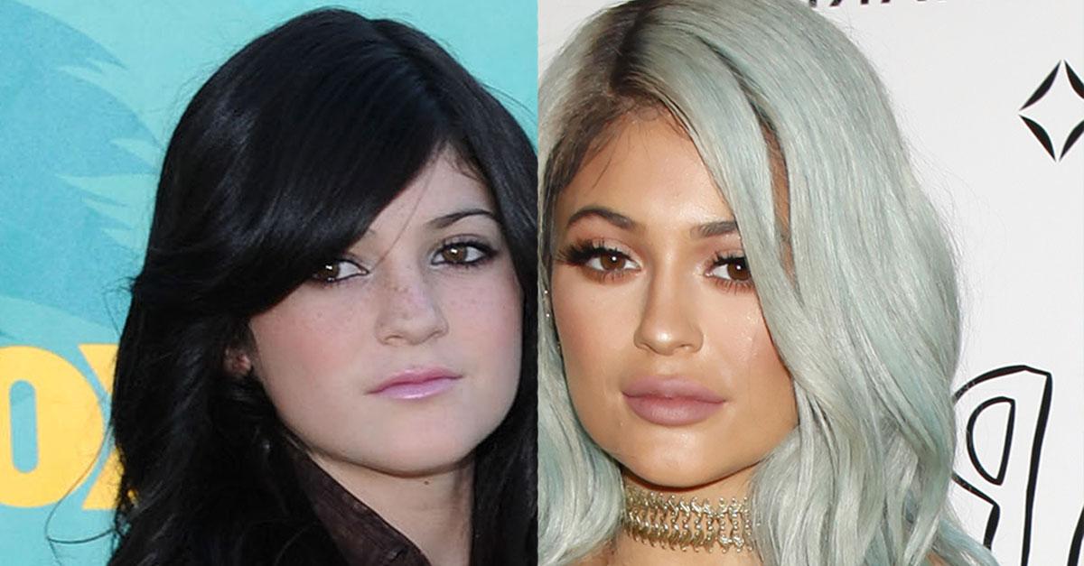 7. Kylie Jenner's Blue Hair: Before and After Photos - wide 2