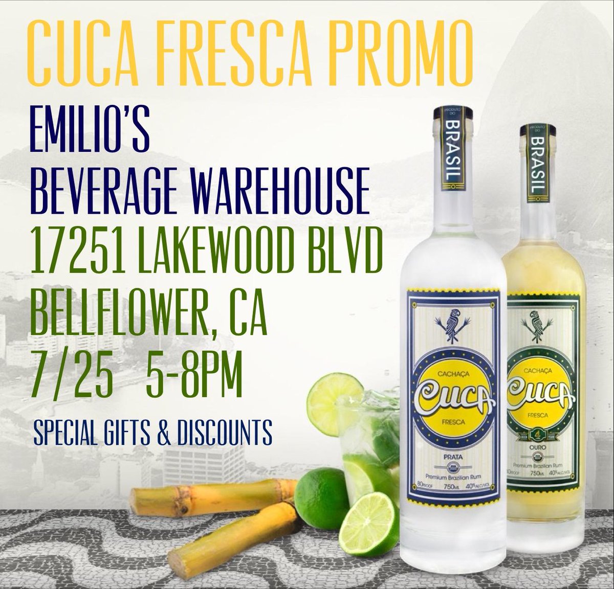.@cuca_fresca tasting tomorrow @ Emilios in LB ! #drinkdifferent http://t.co/fwZh5hLLBp