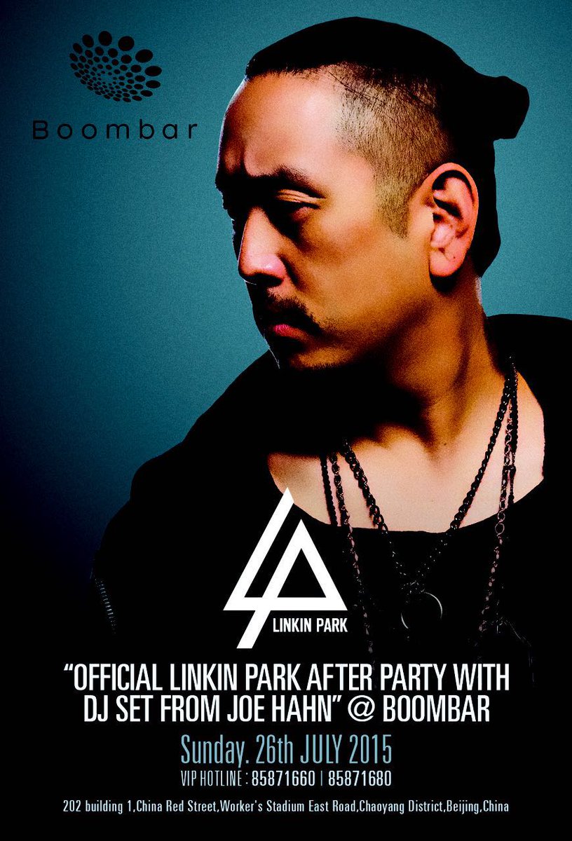 join @joehahnLP after the show in Beijing for the official afterparty and DJ Set. Details: http://t.co/TVZoHno8tw http://t.co/MBN1Lq93Tv