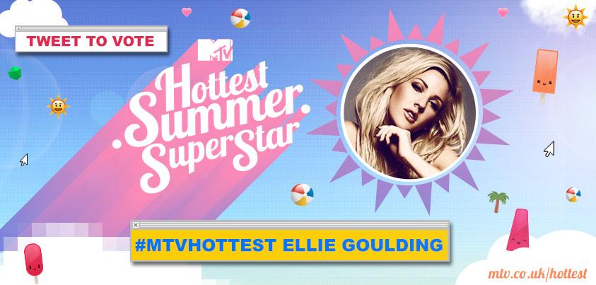 RT @MTVMusicUK: #AnythingCouldHappen but if you want @elliegoulding to win... Vote #MTVHottest Ellie Goulding from 5:30pm (BST) http://t.co…