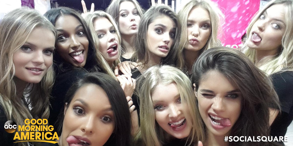 RT @GMA: Love having Victoria’s Secret's newest Angels at @GMA! One awesome twitter mirror photo right here... #AngelsOnGMA http://t.co/8Bj…