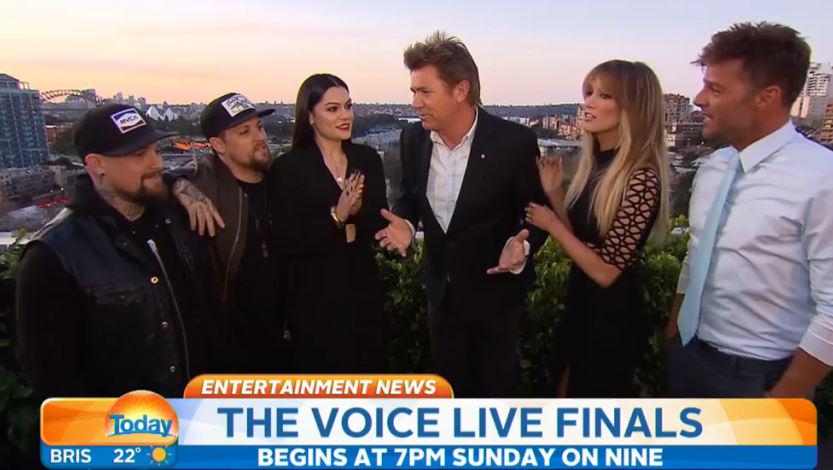 RT @TheTodayShow: Get excited for @TheVoiceAU LIVE finals! @Maddenbrothers @JessieJ @DeltaGoodrem @ricky_martin: http://t.co/YiFcp1Vint htt…