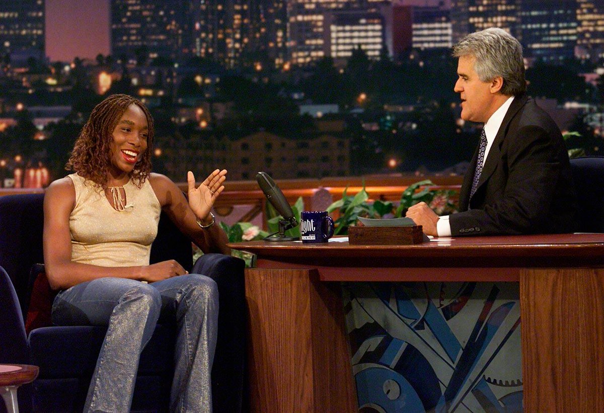 RT @EleVenbyVenus: #TBT On the couch across from Jay Leno in 2000!
#GettyImages http://t.co/AOZ1XgJpRe