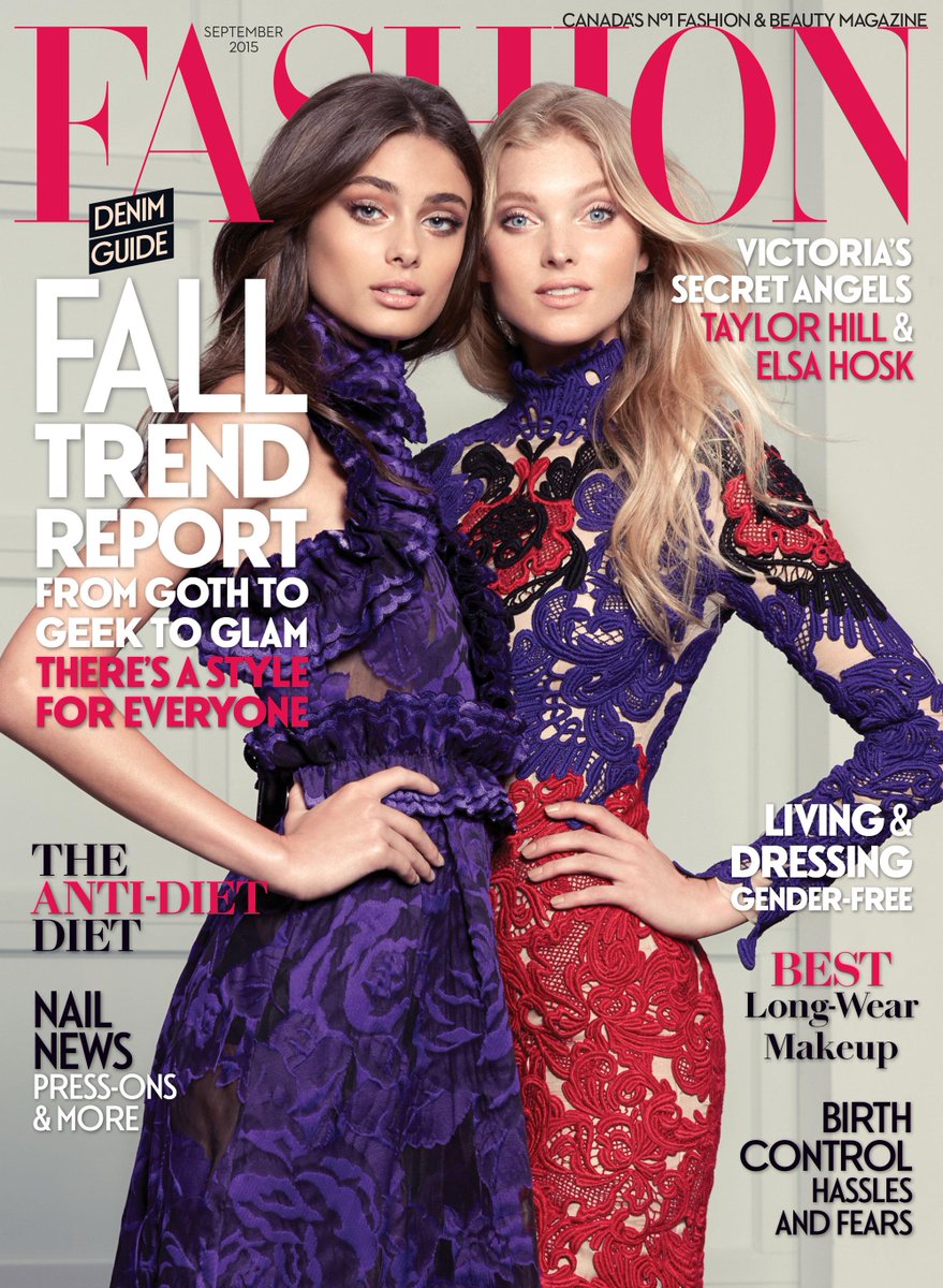 RT @FashionCanada: Our September cover, revealed! Meet @VictoriasSecret Angels @TaylorMarieHill and @elsahosk: http://t.co/6LIiIObXZ3 http:…
