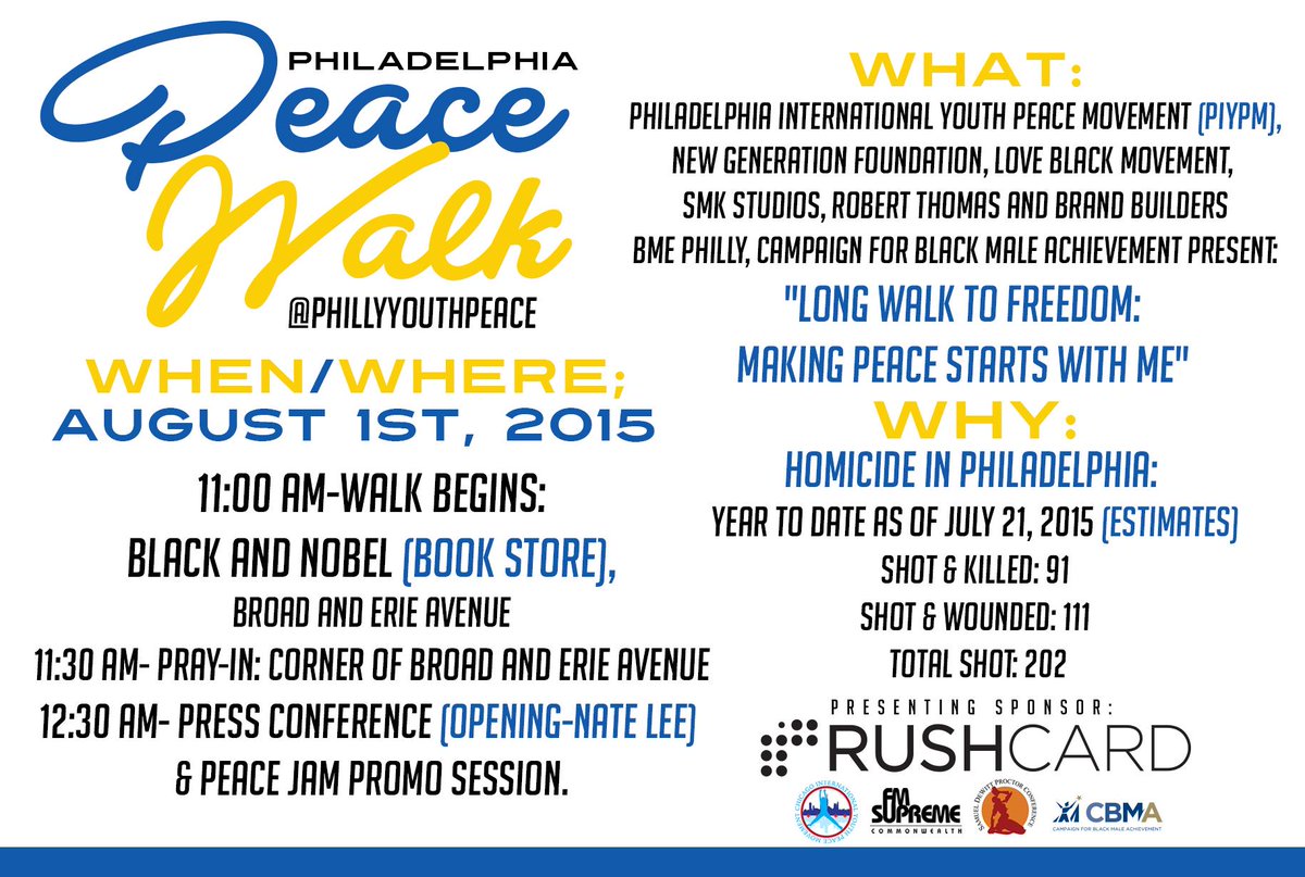 RT @MichaelSkolnik: TODAY: Proud to support incredible ppl in Chi + Philly working to reduce violence in their community. #KeepThePeace htt…