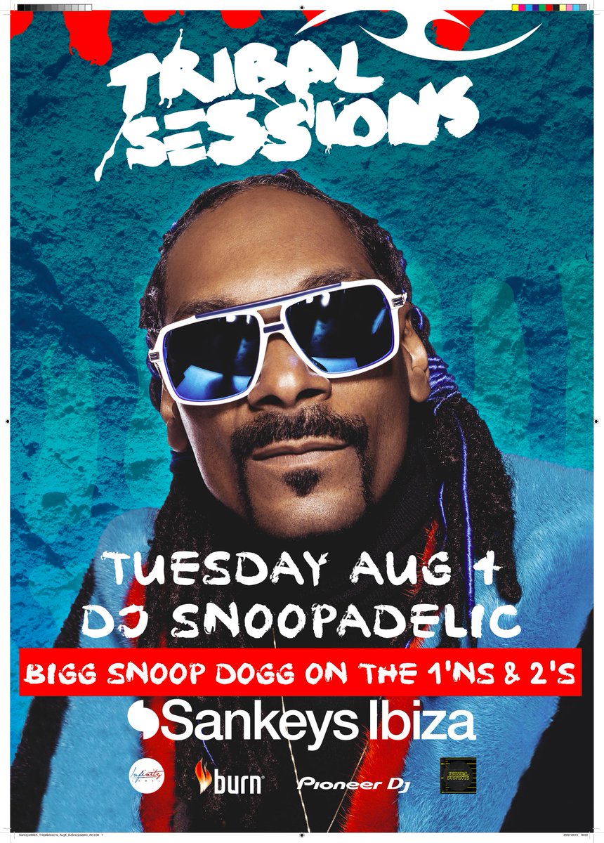 Ibiza !! Catch me #DJSNOOPADELIC at @SankeysIbiza  aug 4 @TribalSessions s/o to my nefs @iforphin ! http://t.co/aYj12vl6In