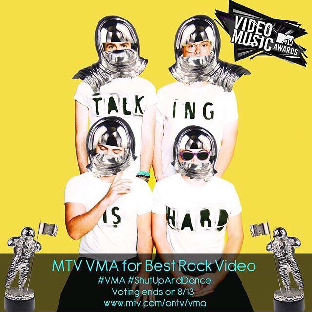 My fam @walkthemoonband are up for their 1st VMA.  Go to http://t.co/pMIGFo2Awn and vote up to 10x/day! http://t.co/Xa4MmPBbRl