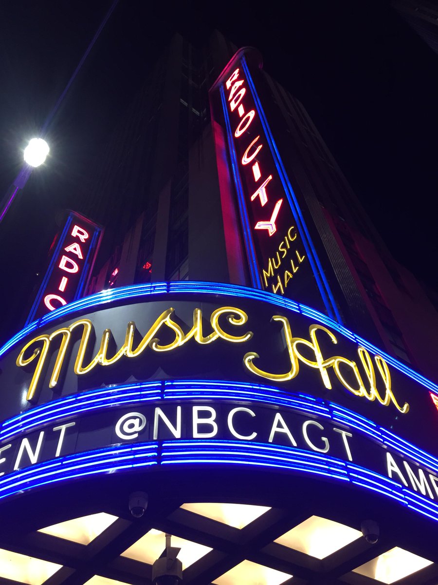 RT @nbcagt: It’s like the night before Christmas here at @RadioCity! RETWEET if you’re ready for the live show premiere tomorrow! http://t.…