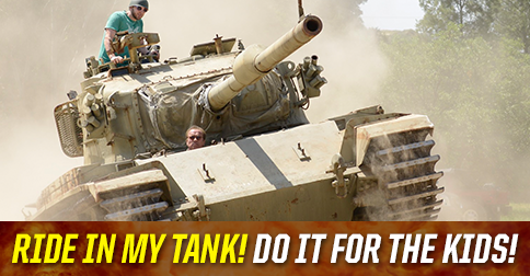 If we reach our goal, whoever blows sh*t up with me will also get to ride in my tank! ENTER: http://t.co/oG6He6maBf http://t.co/NnRRwwSv5o