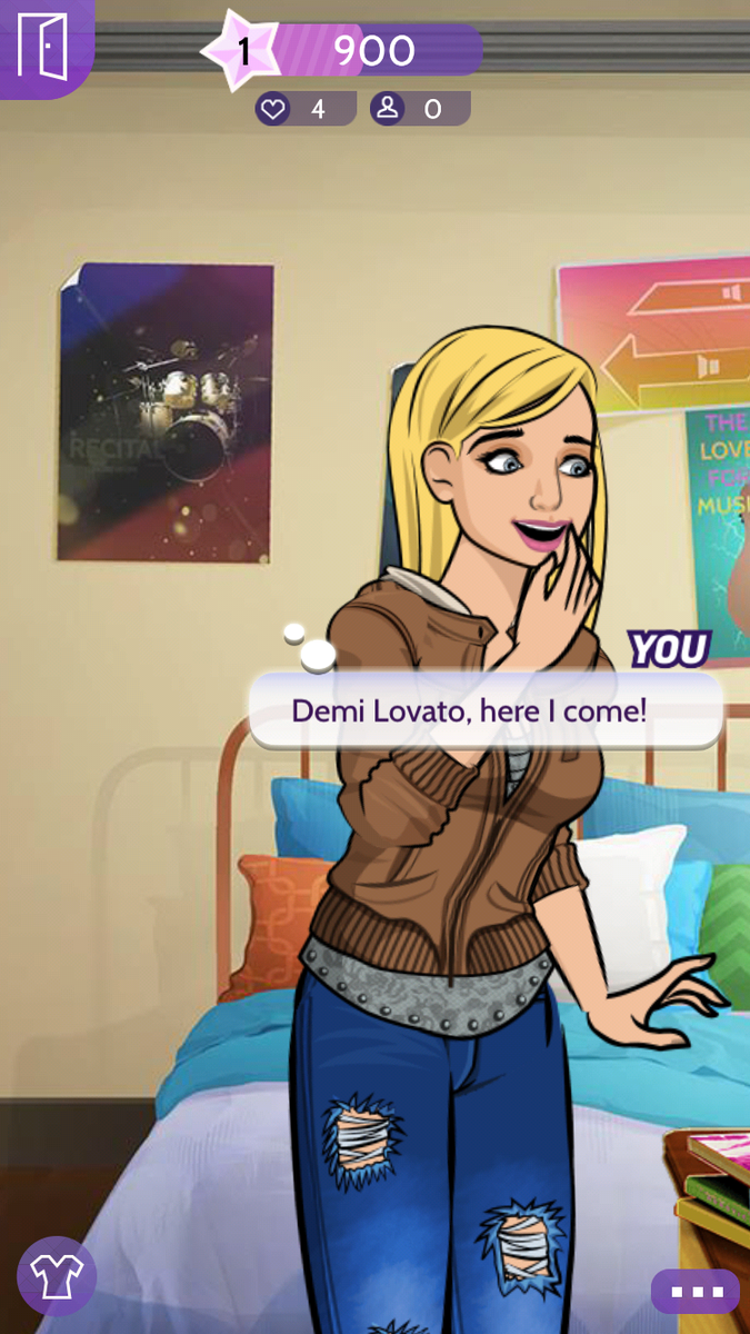 RT @OnAirWithRyan: Getting a little carried away playing new @ddlovato game #PathToFame... as @TanyaRad ???? #Lovatics http://t.co/fw3hWfOeQE