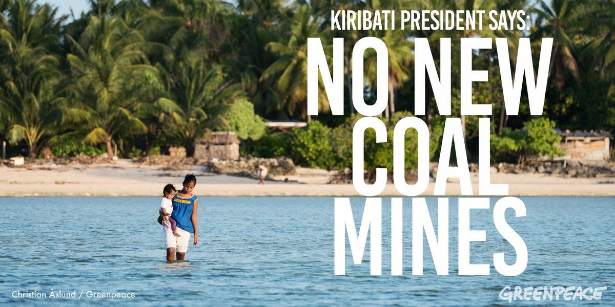 RT @Greenpeace: Will world leaders listen to this island nation’s call to quit #coal? http://t.co/6WQvulsxqI http://t.co/ywGgRXX7fD