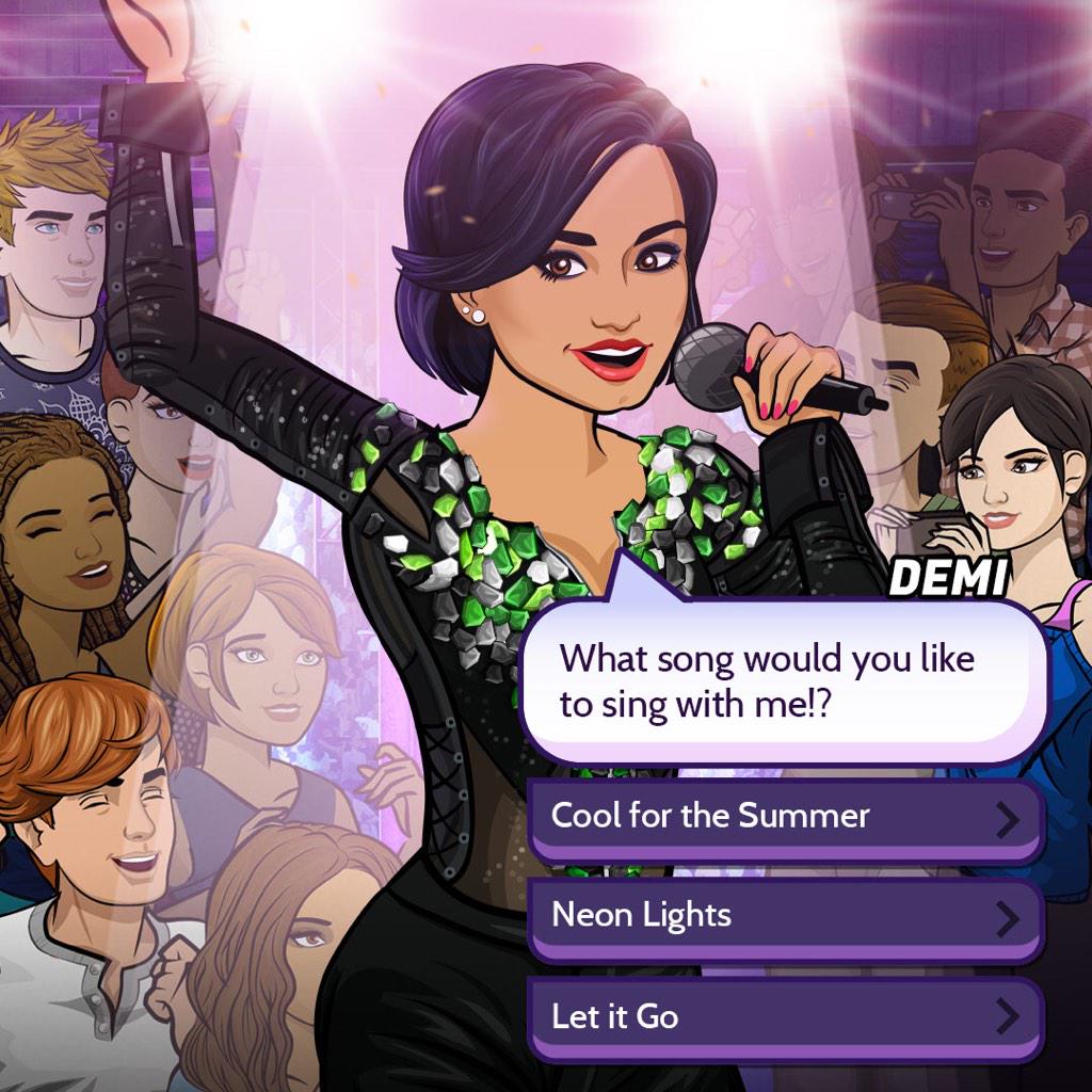 Which of my songs did you choose to sing on stage?! #demipathtofame http://t.co/ffb60vhRrf http://t.co/kSpRtQoDrB