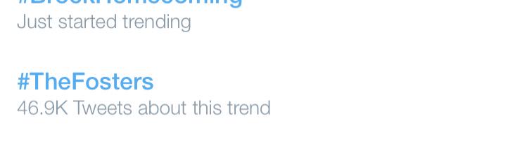 RT @Tamarra1111: Fosters is trend worldwide #TheFosters @TheFostersABCF congrats jen nw fosters is worldwide ???????????????????? http://t.co/ugAnFkCQ3F