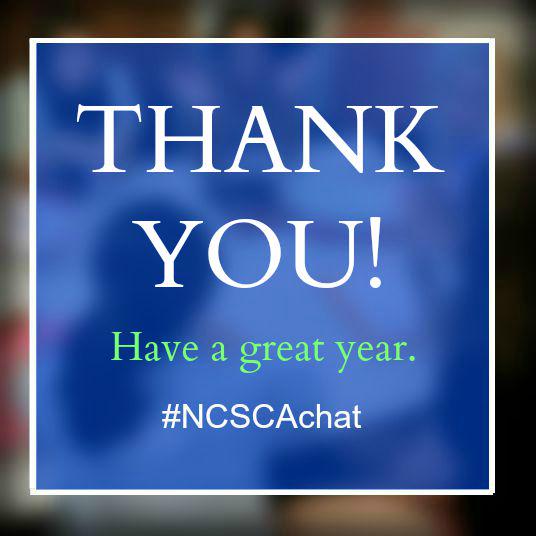 August 2015 #NCSCAchat (with images, tweets) · NCSCA