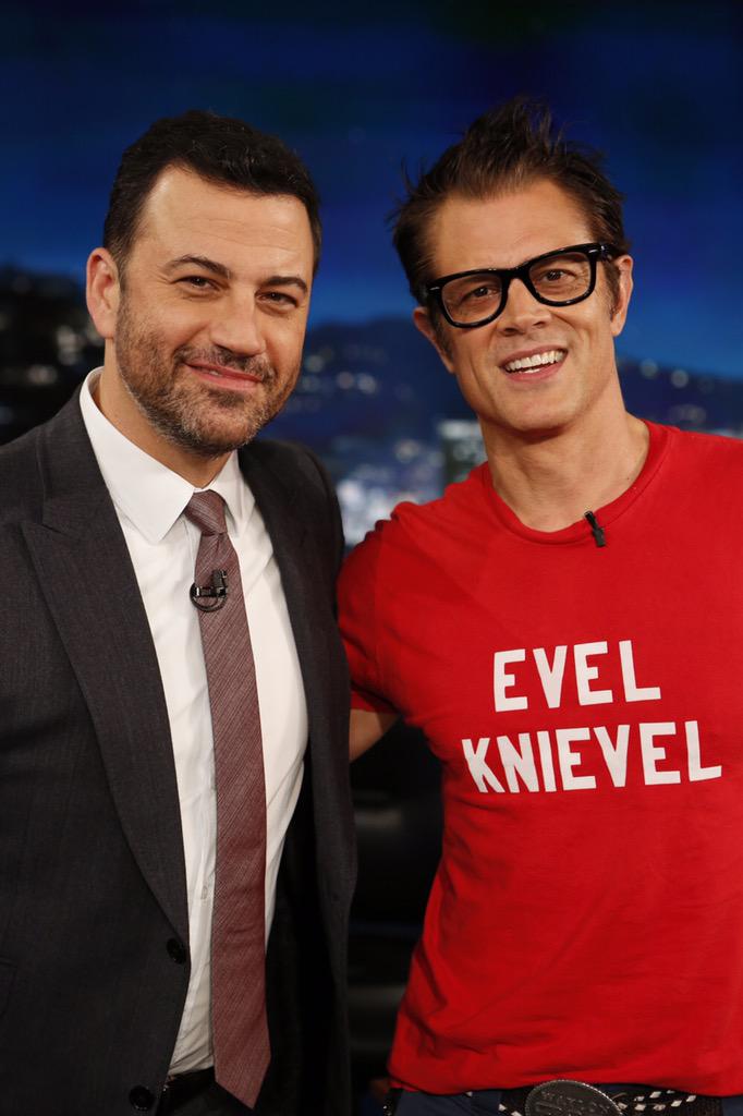 Was on @JimmyKimmelLive tonight promoting #beingevel. http://t.co/oQOeJKPCwr