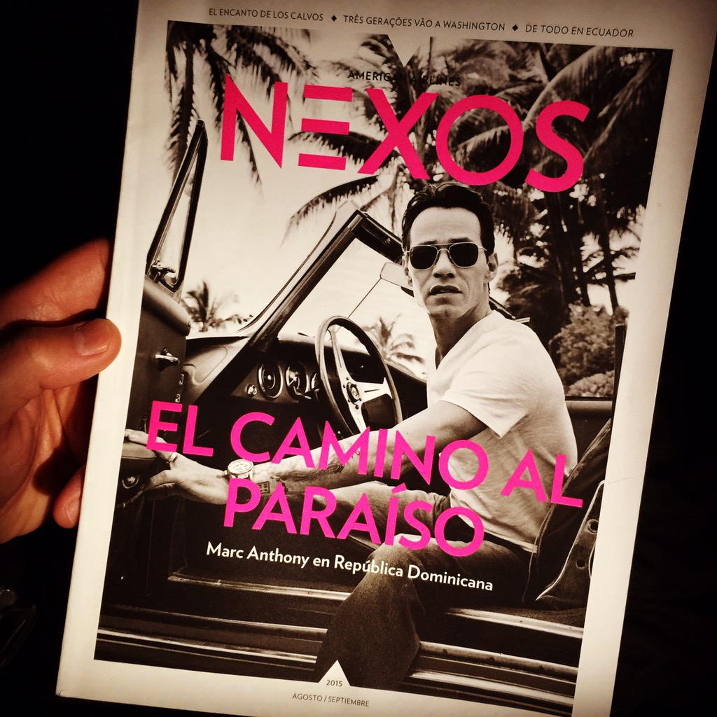 RT @enriquesantos: My boy @MarcAnthony en portada de #NEXOSMagazine @AmericanAir ✈️ http://t.co/08bYkNwKLY