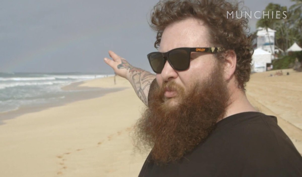 RT @VICE: Watch @munchies and @actionbronson take a Hawaiian getaway: http://t.co/8Pc5g5eJW2 http://t.co/POO3Jbq1oi