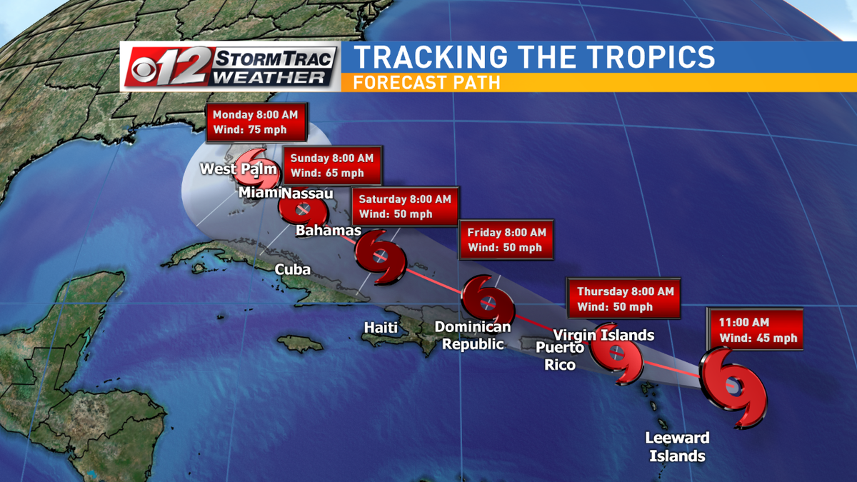11am tropics update erika still a tropical storm, forecast to reach s