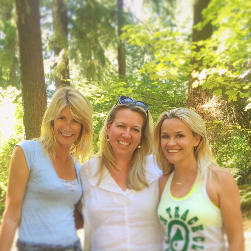 I'd adventure anywhere with these two ladies @LauraDern @CherylStrayed #WildReunion #WildMovie #Portland http://t.co/wkt7kazSGo