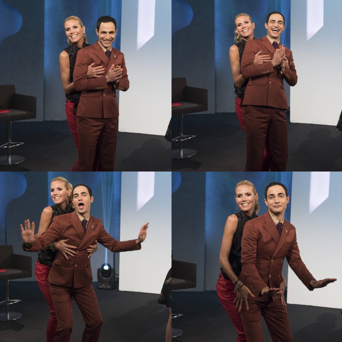 Who has more fun than @zac_posen and me on @ProjectRunway!  Tune in tonight! #ProjectRunway http://t.co/eBQfgwgIYK