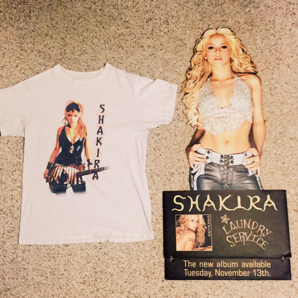RT @FR4NKY20: @shakira 2 of my fav items! Begged CD store to give me cutout, shirt from TOTM! I was 8!! ???? #LoveRockbyShakira http://t.co/MY…