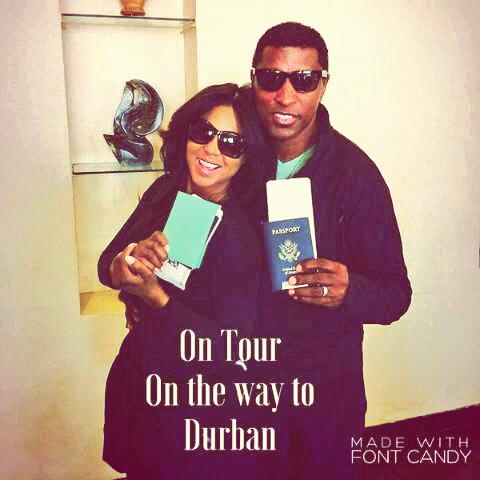 RT @ChaukeTshembo: Yeah baby! Look who's in #Durban #SouthAfrica The one and only @tonibraxton and @KennyEdmonds http://t.co/y37cMCQ0Ck