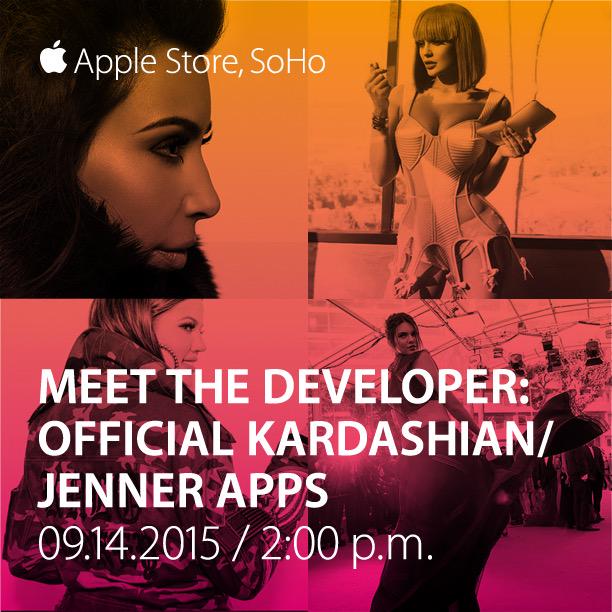 My loves! Today @ 2pm at Apple Store Soho … me & my sisters will be showing our new apps! http://t.co/UmMckHoFtn http://t.co/wjTZ2tMKnb