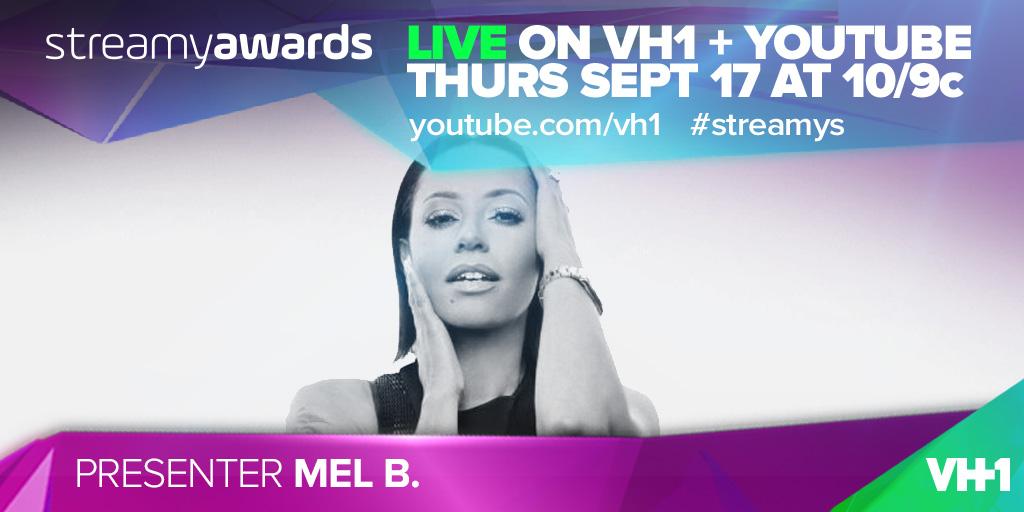 RT @streamys: If you wannabe her lover, you'll have to watch @OfficialMelB present at the #Streamys! ???????? http://t.co/QsK4n34QdA