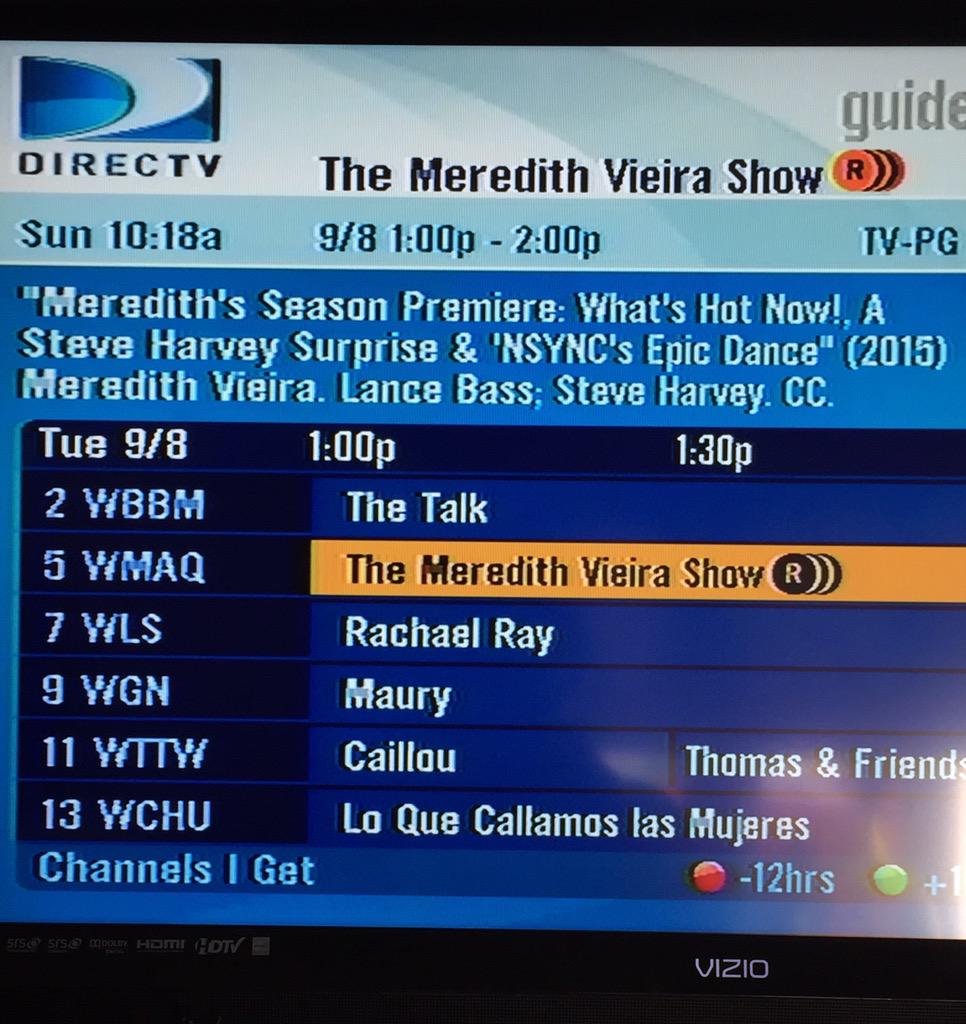 RT @LanceBassCntrl: 2 Days till Premiere of @MeredithShow! Check local listings, set the DVR! Don't miss @LanceBass during What's Hot Now h…