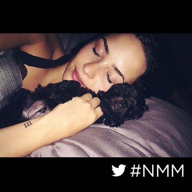 #NMM!!! Me and my little sleepy who loves to cuddle right by my face.. Guess he loves the @devonnebydemi smell ???? http://t.co/KRtQUChLOB