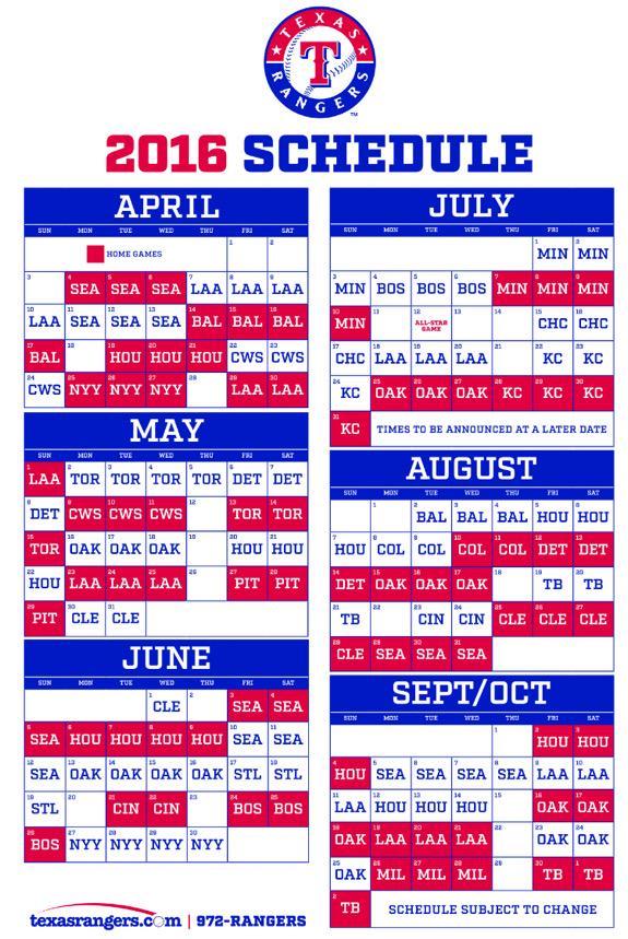 Opening game rangers 2016 Opening game rangers 2016
