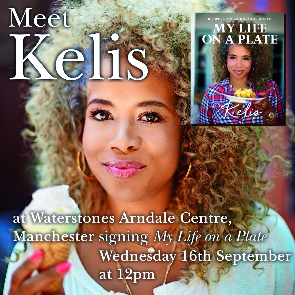Manchester...I will be signing my cookbook @Waterstones  Manchester Arndale on Sept. 16th at 12PM #MyLifeOnAPlate http://t.co/QfaS616cLi