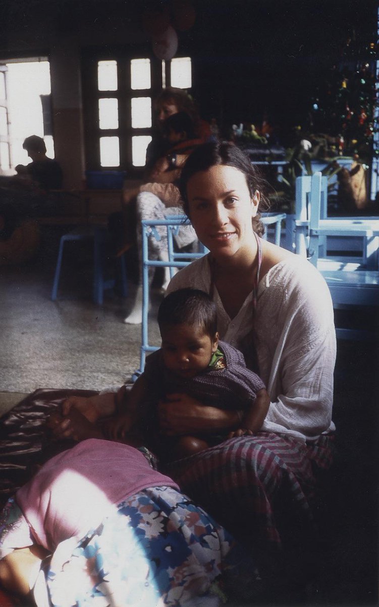 in orphanage at mother teresa’s place in calcutta right after tour for jagged little pill ended. #fbf http://t.co/t0itYk28Pi