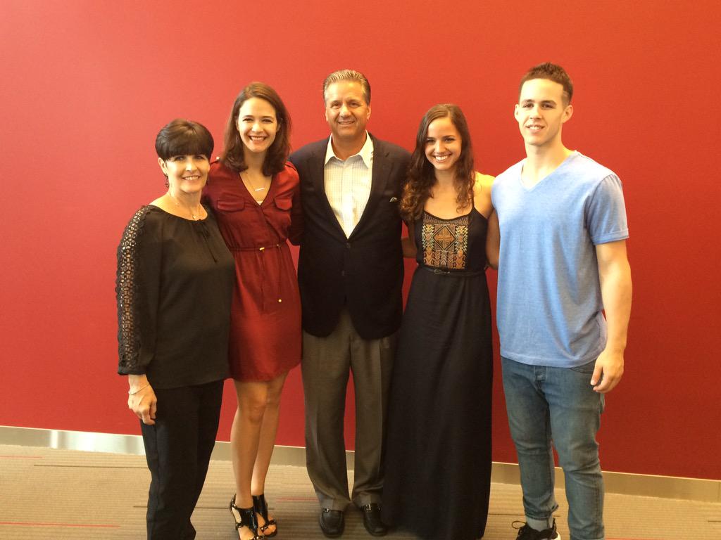 Calipari and family get the day started in Massachusetts Kentucky