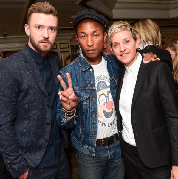 Two of the best souls @jtimberlake and @TheEllenShow at the ED launch last night http://t.co/Wn7lR4n4fh