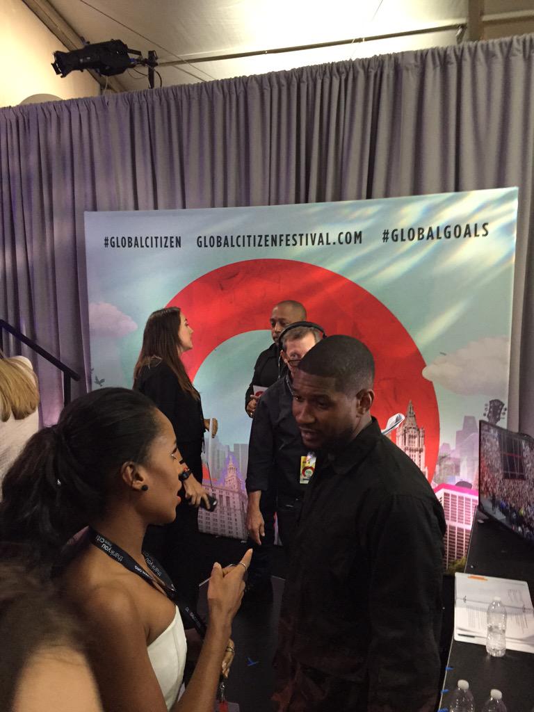 RT @GlblCtzn: .@kerrywashington & @Usher catching up in the Action Hub at #GlobalCitizen. #GlobalGoals http://t.co/SRB7QQpKlS