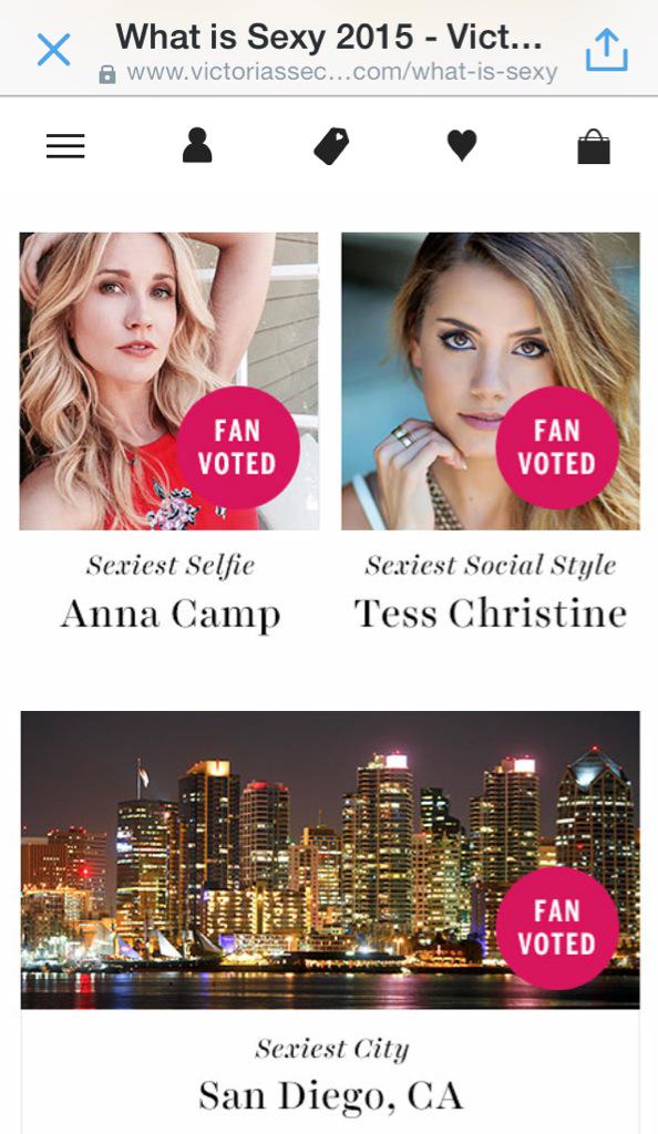 RT @tesschristine: We did it! Thank you!???????????? #whatissexy to me is kindness & confidence! Happy to be on a list with such amazing women. http…