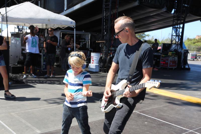 RT @TomDumontND: Mini-me rock in' out at at soundcheck today! #KAABOO http://t.co/qhNILGh1tH