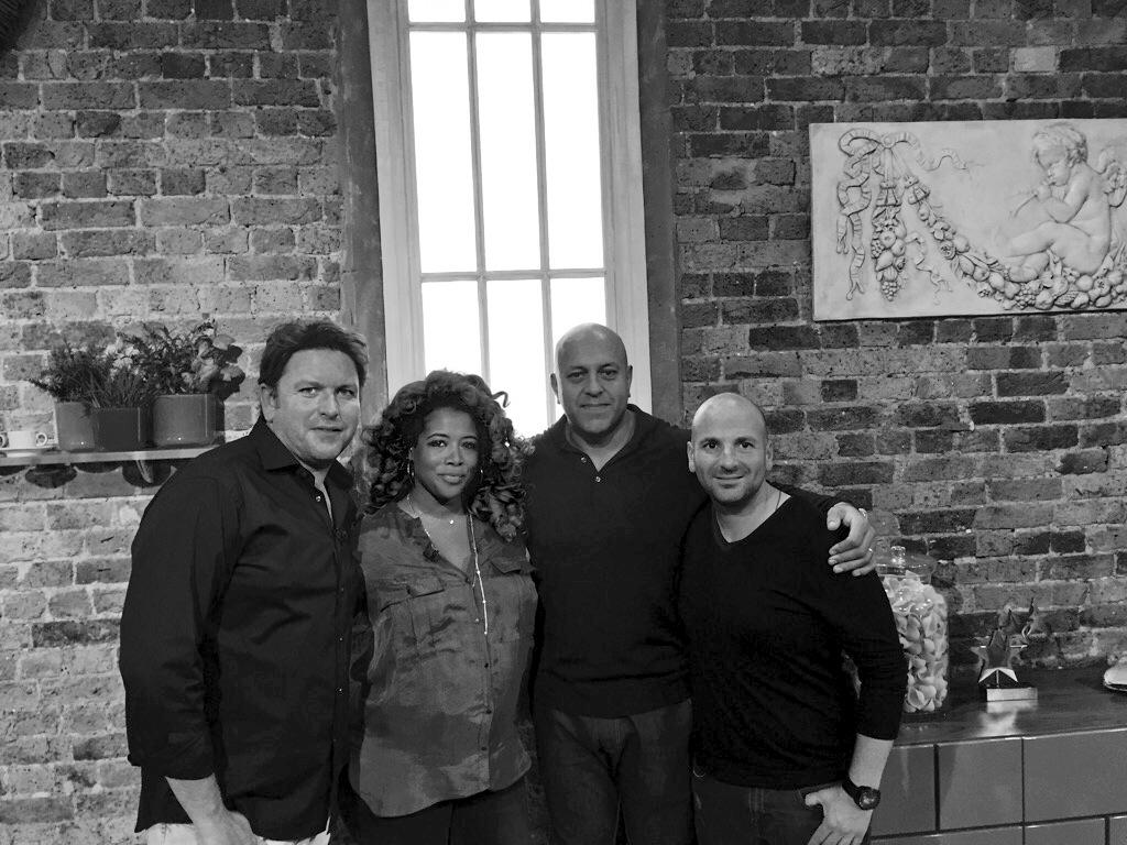 RT @jamesmartinchef: Show done, thanks @Satbains1 @iamkelis @gcalombaris! Happy to be back @SaturdayKitchen #saturdaykitchen http://t.co/TE…
